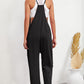 Pocketed Adjustable Spaghetti Strap Straight Leg Jumpsuit