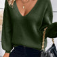 Satin Back Bow Tie Off The Shoulder Sweater