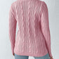 Cable-Knit Round Neck Sweater