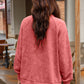 Snap Down Flap Pocket Long Sleeve Shacket