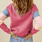 Color Block Round Neck Long Sleeve Sweatshirt