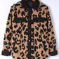 Leopard Button Up Jacket