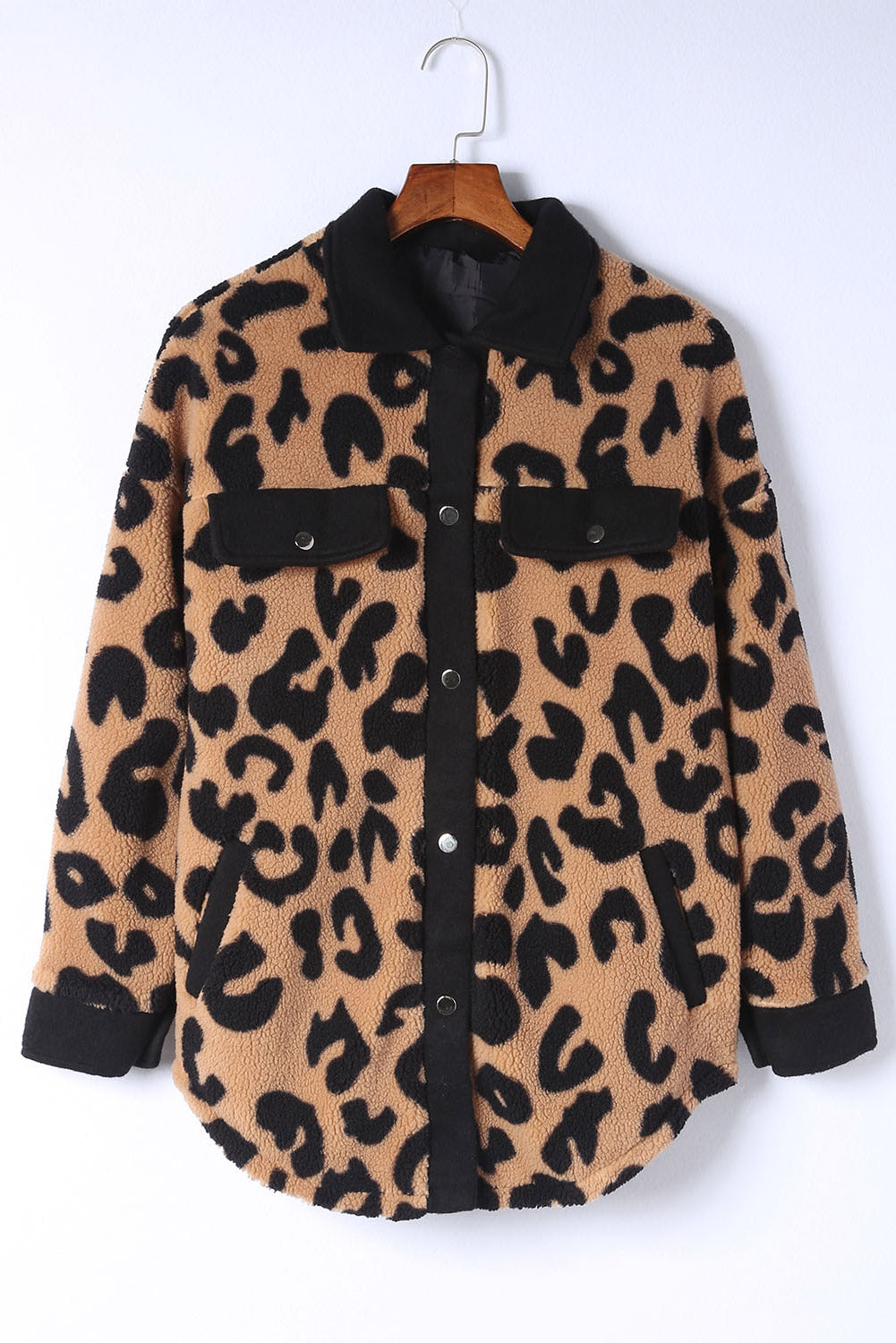 Leopard Button Up Jacket