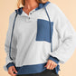 Corded Color Block Drawstring Hoodie