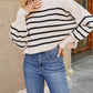 Round Neck Dropped Shoulder Sweater