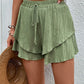 Perfee Tied Layered High Waist Shorts