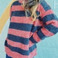 Striped Round Neck Long Sleeve Sweater