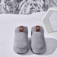 Letter M Suede Round Toe Slippers