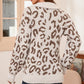 Leopard Half-Zip Up Sweater