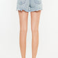 Kancan Distressed High Waist Denim Shorts with Pockets