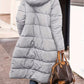 Full Size Zip Up Sherpa Hooded Coat