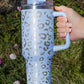 White Leopard Spotted 304 Stainless Double Insulated Cup 40oz