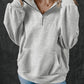 Half Zip Long Sleeve Sweatshirt