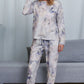 Tie-Dye Crewneck Top and Drawstring Waist Joggers Lounge Set