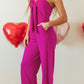 Tied Tube Wide Leg Jumpsuit