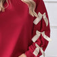 Bow Long Sleeve Sweatshirt