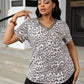 Curvy Glitter Animal Print T-Shirt