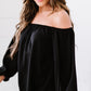 Off-Shoulder Balloon Sleeve Top