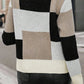 Color Block Round Neck Long Sleeve Sweater