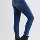 Judy Blue Full Size Run Mid-Rise Waist Skinny Jeans with Thermal Lining