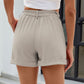 Roll Trim Half Elastic Waist Shorts