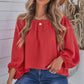 Off-Shoulder Balloon Sleeve Top