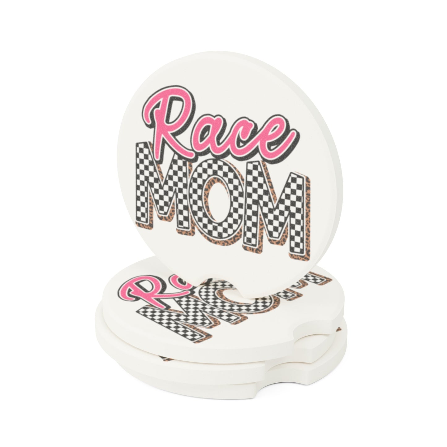 Race Mom Soapstone Car Coaster