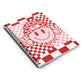 Checkered Smiley Journal Spiral Notebook - Ruled Line