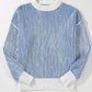 Round Neck Dropped Shoulder Sweater