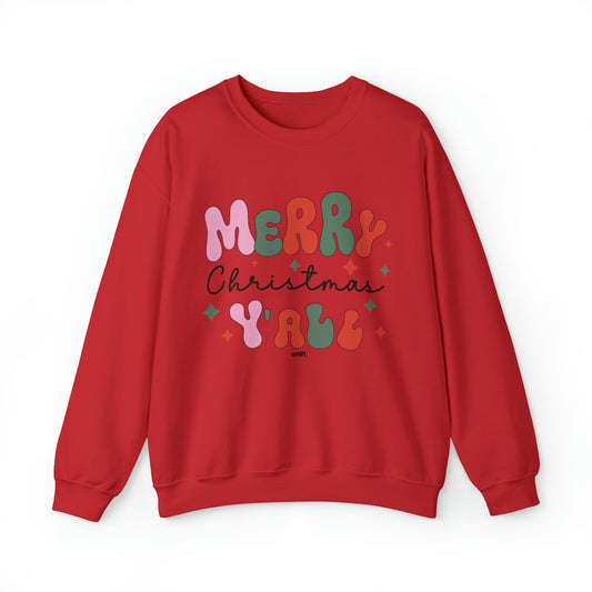 Merry Christmas Y'all Crewneck Sweatshirt