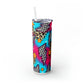 Skinny Race Tumbler with Straw, 20oz