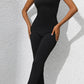 Scoop Neck Wide Strap Skinny Jumpsuit