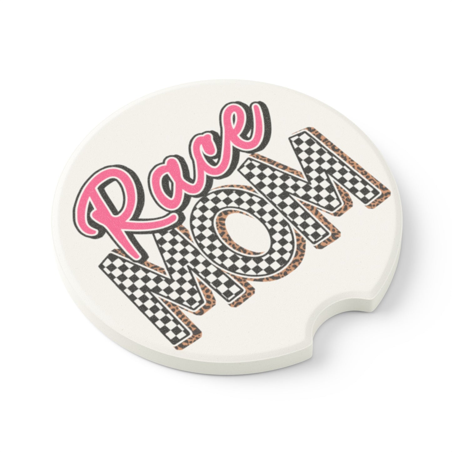 Race Mom Soapstone Car Coaster