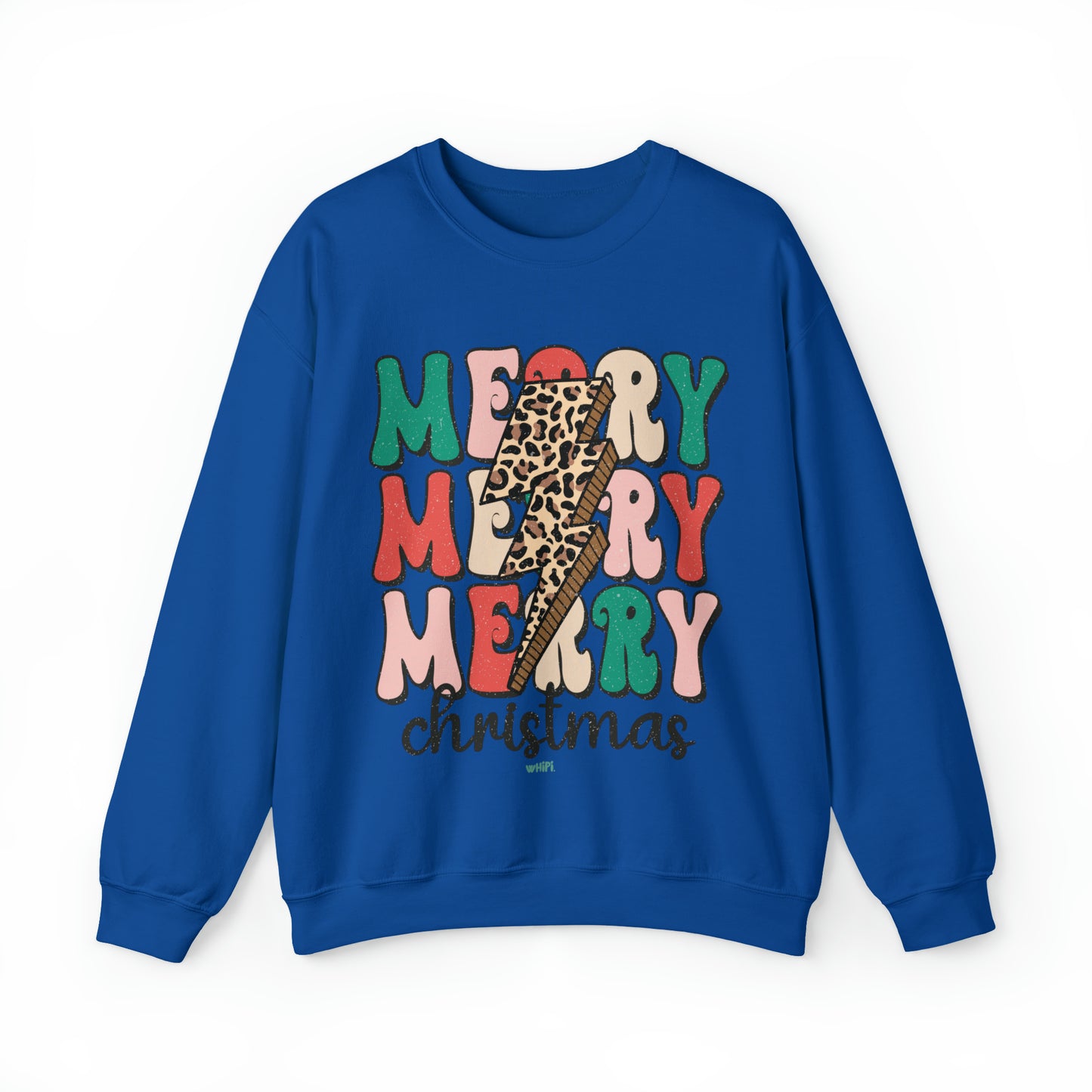 Merry Leopard Christmas Crewneck Sweatshirt