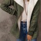 Emerald Bliss Faux Suede Cozy Open Front Jacket