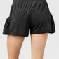 Elastic Waist Pocketed Active Shorts