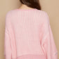 Pink Heart Patch Zipper Sweater—All Heart—Valentine's Day Collection