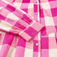 Pink Plaid Shirt Dress—All Heart—Valentine's Day Collection