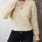 Round Neck Dropped Shoulder Sweater