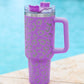 White Leopard Spotted 304 Stainless Double Insulated Cup 40oz