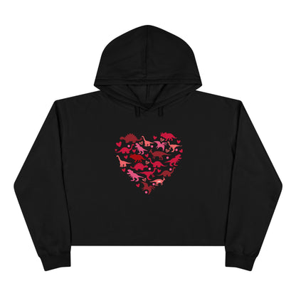 DINO-breakin My Heart Crop Hoodie (XS-L)