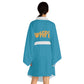 Yellow/Turquoise Long Sleeve wHiPi. Kimono Robe