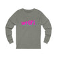 Pink wHiPi. (front) Long Sleeve Tee