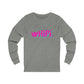 Pink wHiPi. (front) Long Sleeve Tee