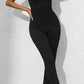 Scoop Neck Wide Strap Skinny Jumpsuit