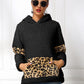 Ivy Lane Sherpa Leopard Long Sleeve Hoodie