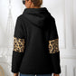 Ivy Lane Sherpa Leopard Long Sleeve Hoodie