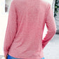 Crisscross V-Neck Long Sleeve T-Shirt