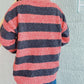 Striped Round Neck Long Sleeve Sweater