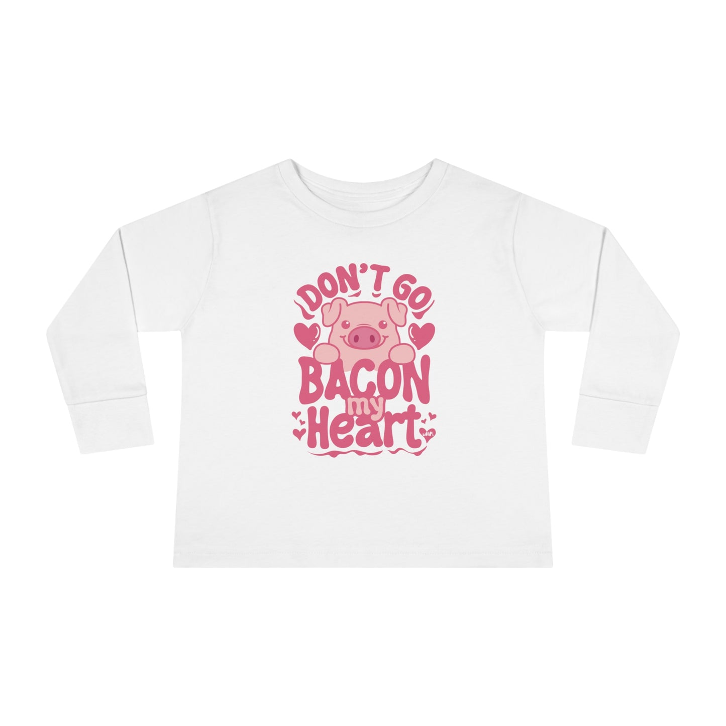 Toddler Bacon My Heart Done Long Sleeve Tee